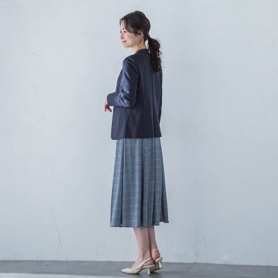 コンフォートノーカラージャケット≪洗濯機で洗える／セットアップ対応≫