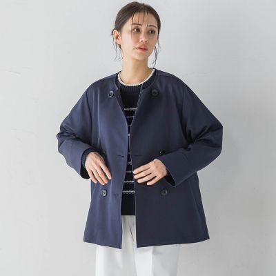 MOONRAKERS × Super Normal ノーカラージャケット　レア 防シワノーカラージャケット≪洗濯機で洗える≫ | LAUTREAMONT