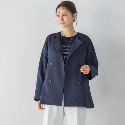 LAUTREAMONT｜トリクシオンノーカラージャケット≪手洗い可能