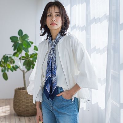 自由区　【洗える】シアーメモリー ブルゾン シアージップブルゾン≪洗濯機で洗える≫ | LAUTREAMONT (Women