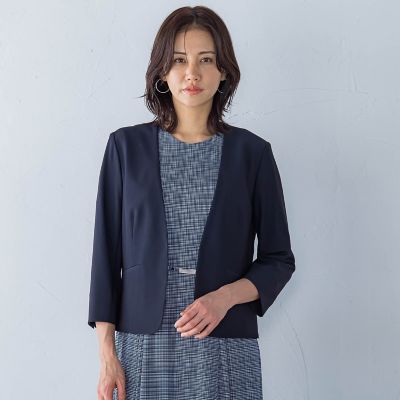 ＜LAUTREAMONT (Women)＞トリアセＶカラージャケット≪手洗い可能≫