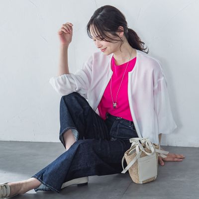 ＜LAUTREAMONT (Women)＞メッシュライトブルゾン≪洗濯機で洗える≫