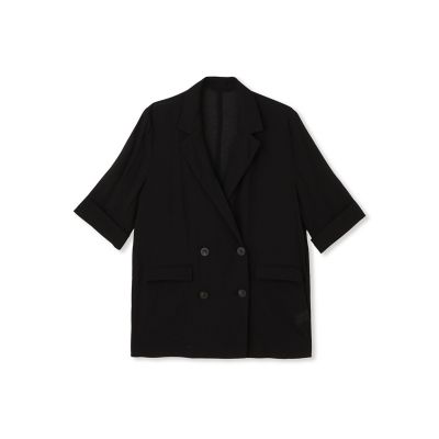 【SALE】LAUTREAMONT (Women)/ロートレアモン シアーダブルジャケット&#8810;手洗い可能&#8811; 04ブラック コート・ジャケット【三越伊勢丹/公式】