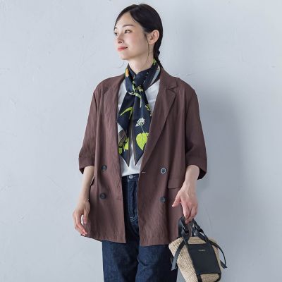 【SALE】LAUTREAMONT (Women)/ロートレアモン シアーダブルジャケット&#8810;手洗い可能&#8811; 10ブラウン コート・ジャケット【三越伊勢丹/公式】