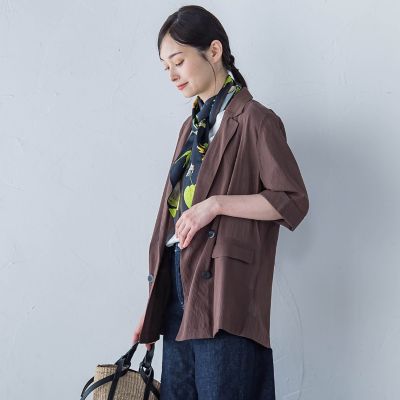 LAUTREAMONT ロートレアモン シアーダブルジャケット≪手洗い可能≫ シアーダブルジャケット≪手洗い可能≫ | LAUTREAMONT (Women