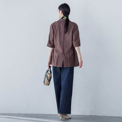 ⭐︎新品エッセンロートレアモン ダブルジャケット 36 ダークグレー　春夏 シアーダブルジャケット≪手洗い可能≫ | LAUTREAMONT (Women)/ロート