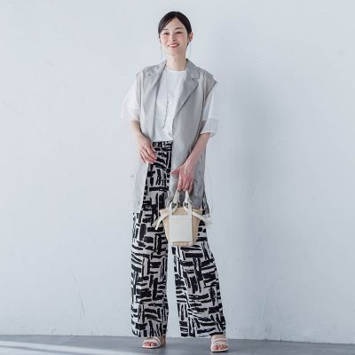 【ＷＥＢ限定】フィブリルタフタロングジレ　≪手洗い可能≫