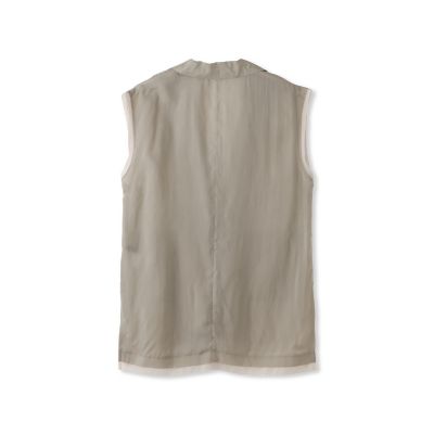 【ＷＥＢ限定】フィブリルタフタロングジレ　≪手洗い可能≫