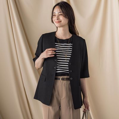 グロッシースラブ ハーフスリーブジャケット グロッシースラブ ハーフスリーブジャケット｜トゥモローランド