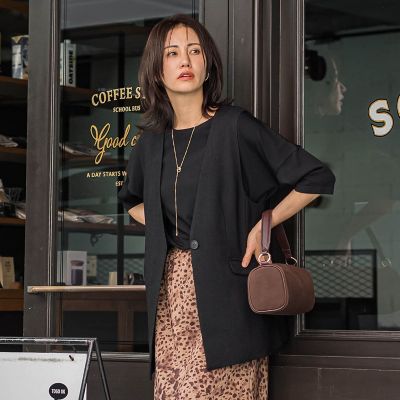 LAUTREAMONT (Women)/ロートレアモン トリッカースラブVカラージレ&#8810;手洗い可能・防シワ・UV&#8811; 04ブラック コート・ジャケット【三越伊勢丹/公式】