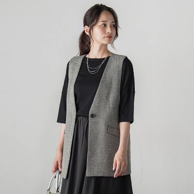 新品❤️ロートレアモン　雑誌掲載　トリトロ ロングベスト　ジレ 新品❤️ロートレアモン 雑誌掲載 トリトロ ロングベスト ジレ