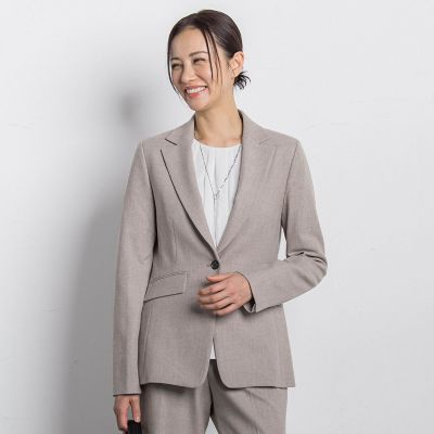 両面起毛テーラードジャケット≪洗える／セットアップ対応