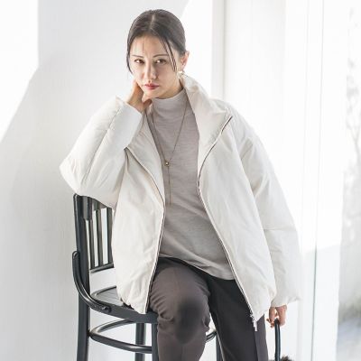 ＜LAUTREAMONT (Women)＞スタンドカラーダウンブルゾン≪ＷＥＢ限定１１号サイズ≫