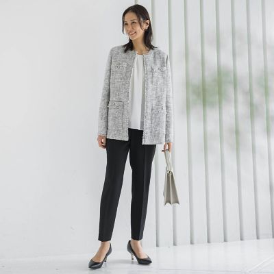 ストレッチツイードミドルジャケット | LAUTREAMONT (Women)/ロート