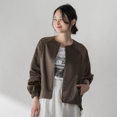美品 SPORTMAX シルク100% ライトブルゾン 春夏 薄手 ゆったり ブルゾン ジャケット ジャンパー メンズ 男女兼用 LIFEMAX ジュニア 裏