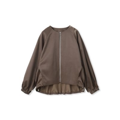 サテンジップブルゾン≪手洗い≫ | LAUTREAMONT (Women)/ロート