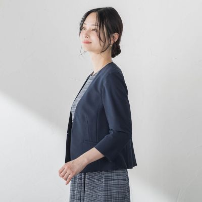 ジャージーノーカラージャケット | LAUTREAMONT (Women)/ロート