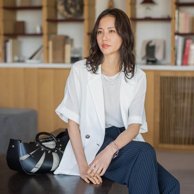 ＜LAUTREAMONT (Women)＞ハーフスリーブメッシュジャケット