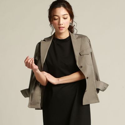 ＜LAUTREAMONT (Women)＞ＦＩＴＴＹ　ポプリン　アウトポケットテーラードジャケット