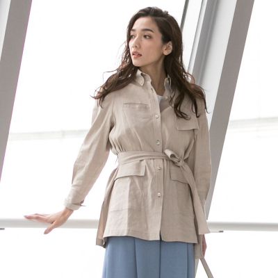 ＜LAUTREAMONT (Women)＞【大草直子さん　コラボレーション第四弾】【雑誌掲載】ミラクルストレッチ　ミリタリージャケット
