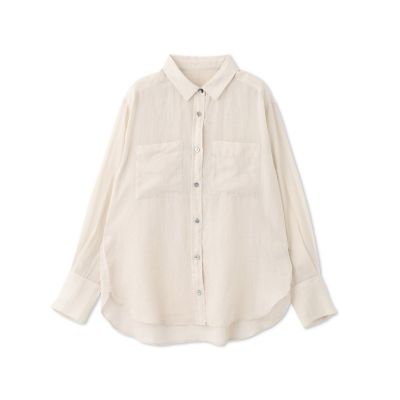 ラミーチュニックシャツ≪洗濯機で洗える≫
