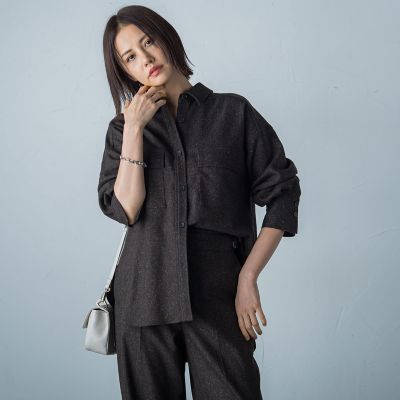 ＜LAUTREAMONT (Women)＞ネップツィードシャツ