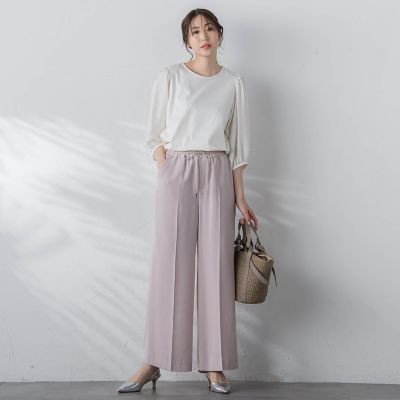 【ＷＥＢ限定】【１１号あり】コットンスムース袖シアーカットソー≪洗濯機で洗える≫