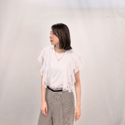 ＜LAUTREAMONT (Women)＞【ＷＥＢ＆一部店舗限定】チュールレイヤードカットソー≪洗濯機で洗える≫
