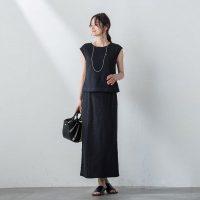 【ＷＥＢ＆一部店舗限定】ランダムジャガードボクシーカットソー≪洗濯機で洗える≫