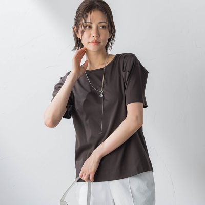 ＜LAUTREAMONT (Women)＞【ＷＥＢ＆一部店舗限定】シルケットスムースタックパフカットソー≪洗濯機で洗える≫