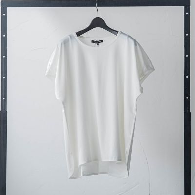 【ＷＥＢ＆一部店舗限定】マシュマロポンチステップヘムカットソー≪洗濯機で洗える≫