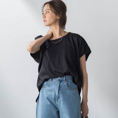 【ＷＥＢ＆一部店舗限定】マシュマロポンチステップヘムカットソー≪洗濯機で洗える≫