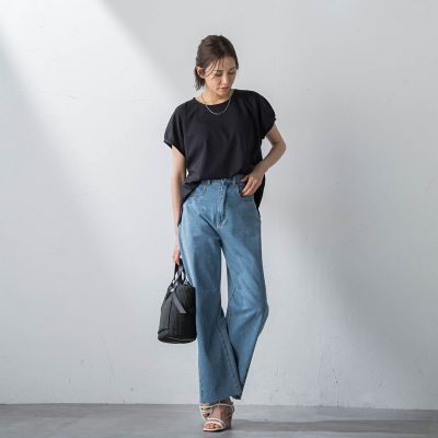 【ＷＥＢ＆一部店舗限定】マシュマロポンチステップヘムカットソー≪洗濯機で洗える≫