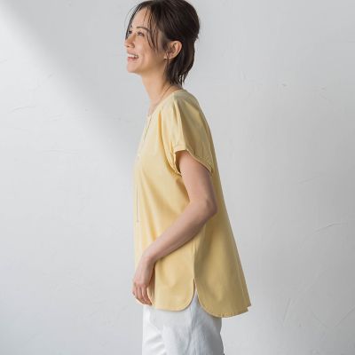 ＜LAUTREAMONT (Women)＞【ＷＥＢ＆一部店舗限定】マシュマロポンチステップヘムカットソー≪洗濯機で洗える≫
