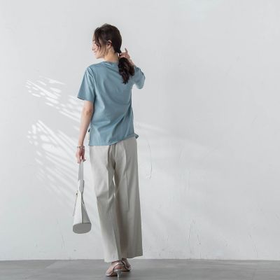 【ＷＥＢ限定】【３サイズ】コットン半袖カットソー≪洗える／接触冷感≫