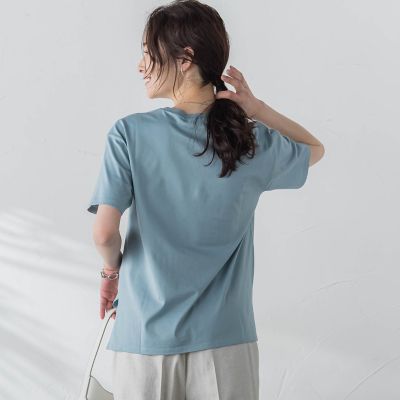 【ＷＥＢ限定】【３サイズ】コットン半袖カットソー≪洗える／接触冷感≫