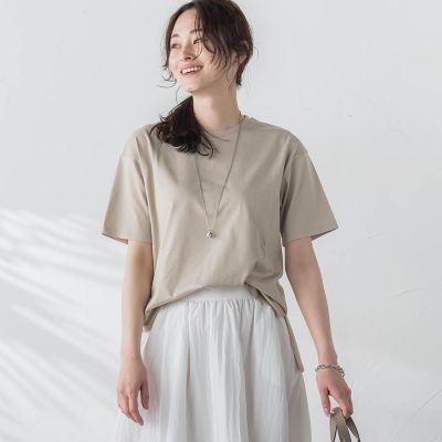 【ＷＥＢ限定】【３サイズ】コットン半袖カットソー≪洗える／接触冷感≫