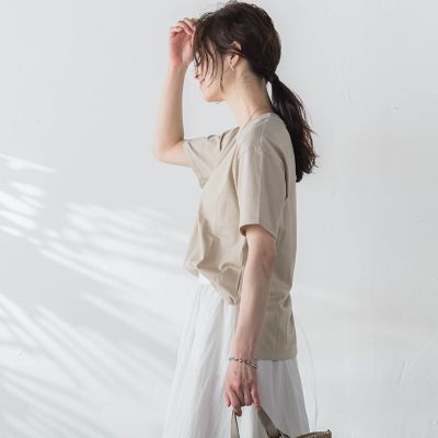 【ＷＥＢ限定】【３サイズ】コットン半袖カットソー≪洗える／接触冷感≫