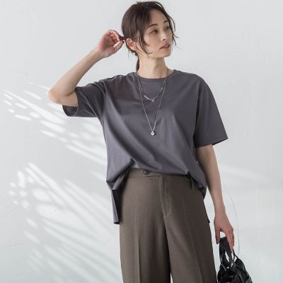 【ＷＥＢ限定】【３サイズ】コットン半袖カットソー≪洗える／接触冷感≫