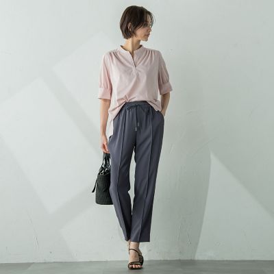 ライクアウーヴンカットソー≪接触冷感／洗濯機で洗える≫