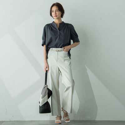ライクアウーヴンカットソー≪接触冷感／洗濯機で洗える≫