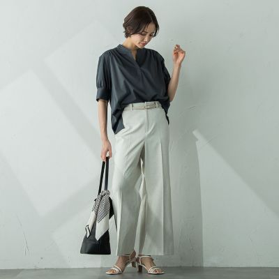 ライクアウーヴンカットソー≪接触冷感／洗濯機で洗える≫