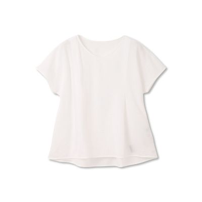 【SALE】LAUTREAMONT (Women)/ロートレアモン デラヴェプレミアムサッカーカットソー&#8810;洗濯機で洗える&#8811; 01ホワイト トップス【三越伊勢丹/公式】