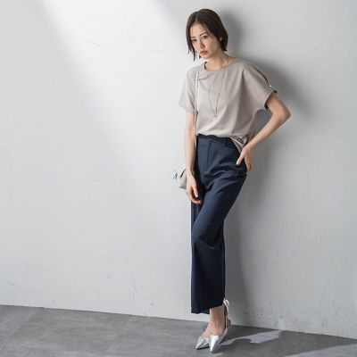WEB限定】接触冷感パールカットソー≪洗濯機で洗える／UV