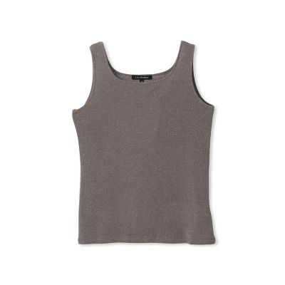 ＜LAUTREAMONT (Women)＞ソフトラメタンクトップ≪洗濯機で洗える≫