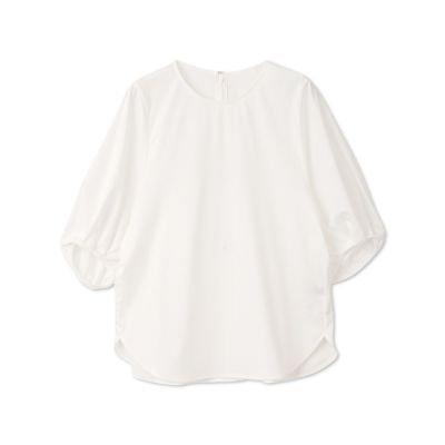 【SALE】LAUTREAMONT (Women)/ロートレアモン Sophiaコットン袖タックカットソー&#8810;洗濯機で洗える&#8811; 01ホワイト トップス【三越伊勢丹/公式】