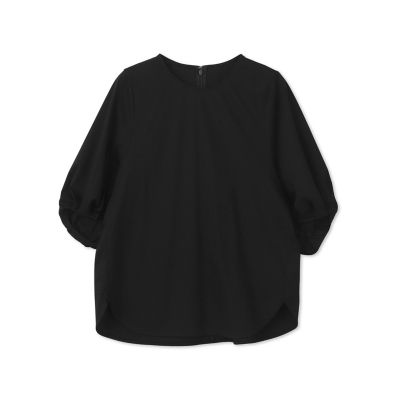 【SALE】LAUTREAMONT (Women)/ロートレアモン Sophiaコットン袖タックカットソー&#8810;洗濯機で洗える&#8811; 04ブラック トップス【三越伊勢丹/公式】