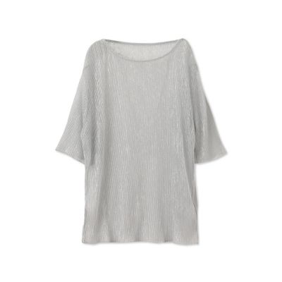 【ＷＥＢ＆一部店舗限定】ラメシアープリーツ半袖カットソー
