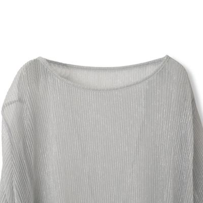 【ＷＥＢ＆一部店舗限定】ラメシアープリーツ半袖カットソー