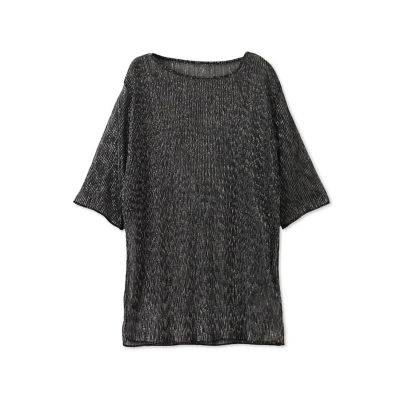 【ＷＥＢ＆一部店舗限定】ラメシアープリーツ半袖カットソー
